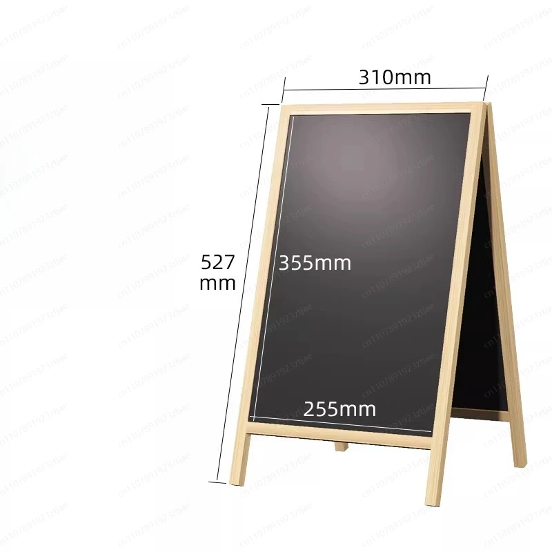 Floor standing handwritten black Panmunjom floor out-of-home advertising display sign restaurant milk tea shop coffee shop menu