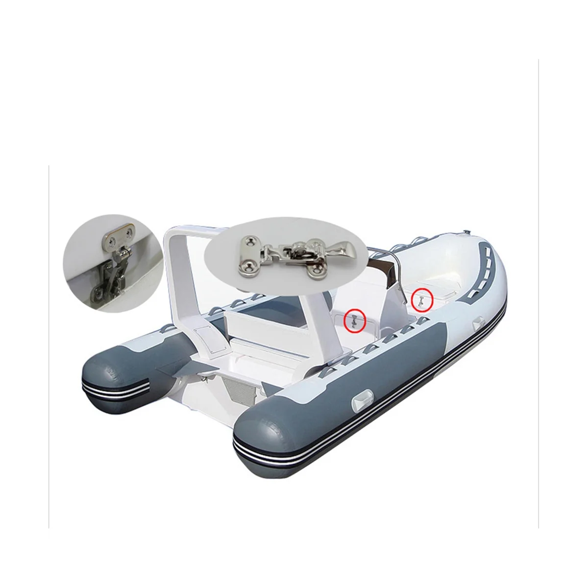 Yacht Accessories 316 Stainless Steel Buckle Hatch Buckle Small Scoop Door Latch Boat Deck Lock Hasp-ABWY
