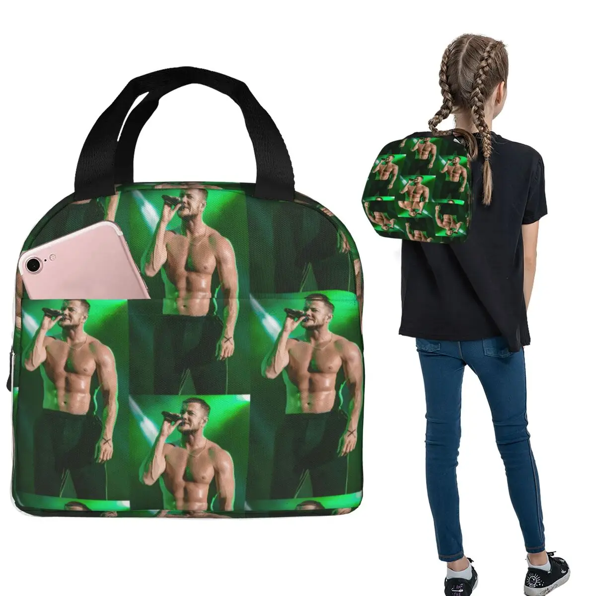 

Imagine Dragons Band Lunch Bags Insulated Bento Box Portable Lunch Tote Resuable Picnic Bags for Woman Kids School