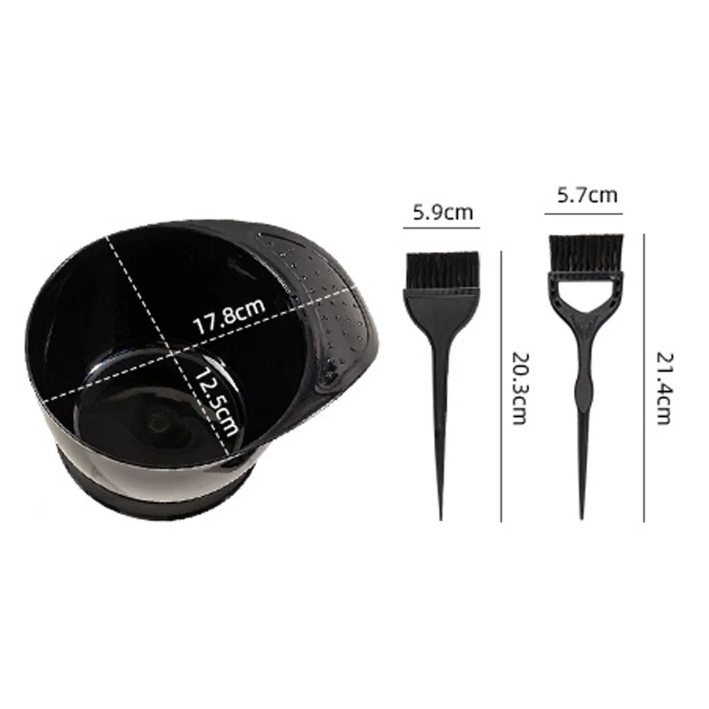 مجموعة واحدة من أوعية الصبغ، مجموعة فرشاة تلوين الشعر، للاستخدام المنزلي في الصالون، أدوات صبغ الشعر البلاستيكية المتينة وخفيفة الوزن