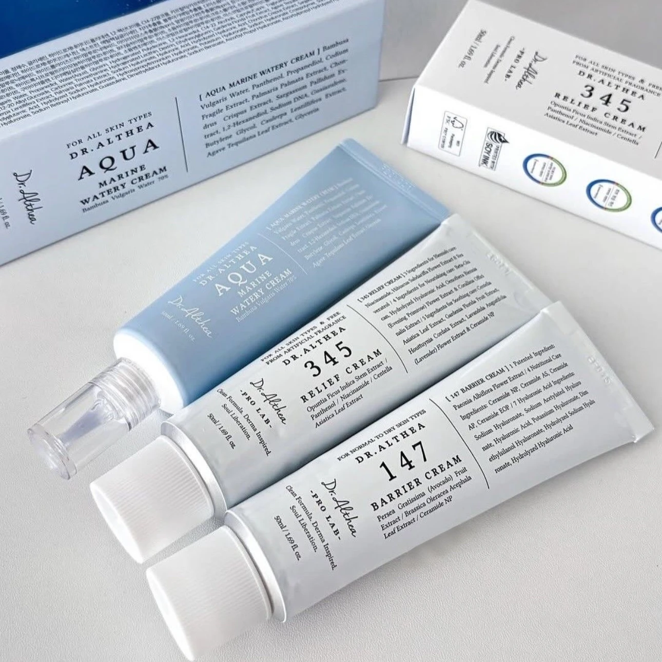 Korean Dr.Althea 147 Barrier Cream 345 Relief Cream Facial Collagen Moisturizer Original Centella Asiatiea Hyaluronle Acid Cream