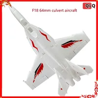 Qlq Rc Plane Remote-controlled Fighter Model F18 64mm Culvert Aircraft High-speed Epp Fixed Wing Remote-controlled Aircraft Toy