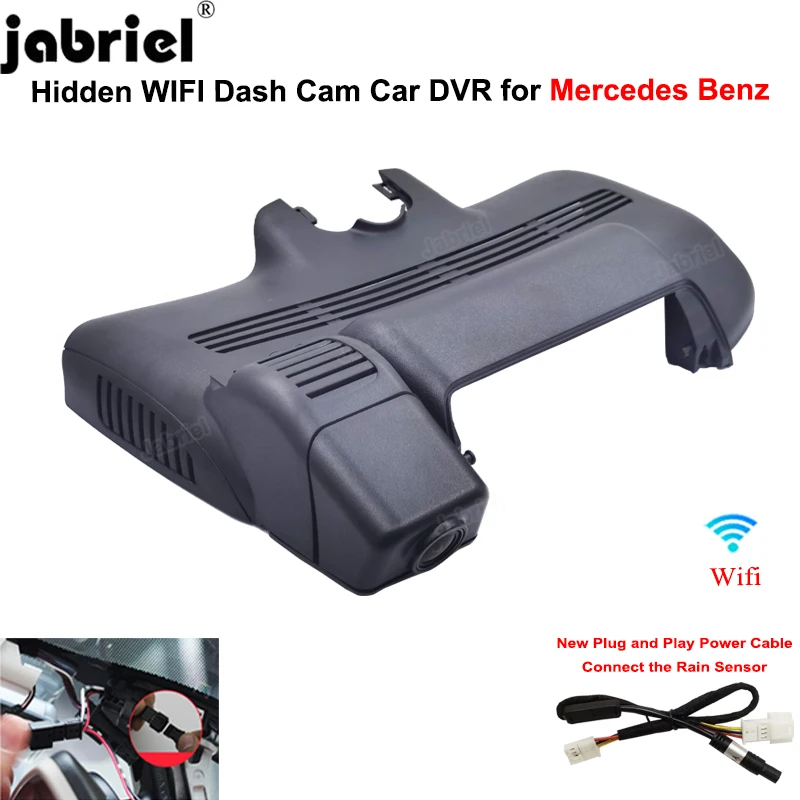 Jabriel for Mercedes Benz S Class w220 w221 S320 S350 S400 S450 S500 S600 2015 2016 2017 2018 2019 2020 HD 1080P Wifi Dash Cam