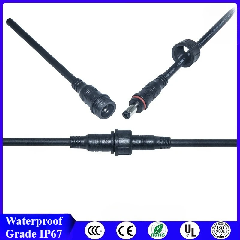 

M13DC5.5*2.1 power connection cable DC male and female plug cable DC waterproof cable