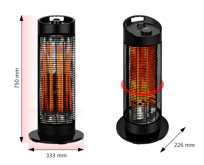 2025 new product Portable and timed Electric heaters for home/outdoor remote control operation