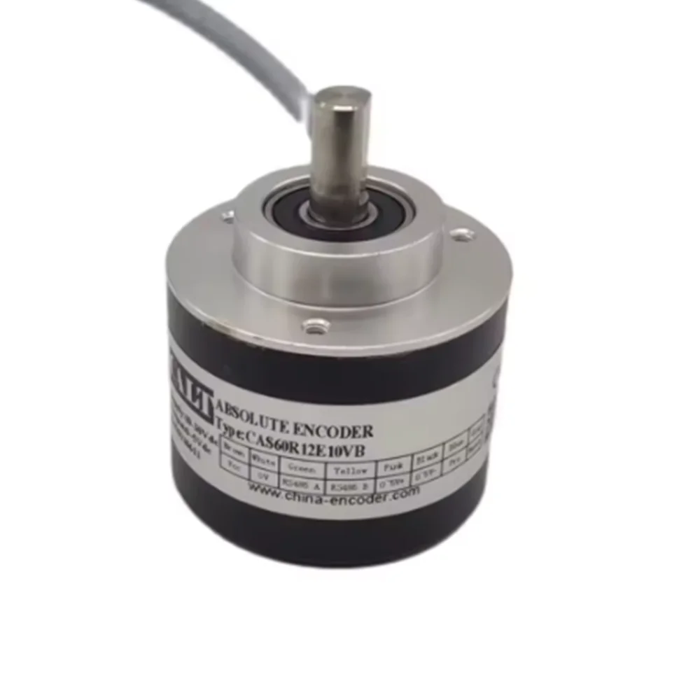 CALT CAS60Single Turn Absolute Rotary Encoder CAS60R12E10VB 0-5V/0-10V Output    10mm Shaft dia   12:4096Resolution   60mm Outer