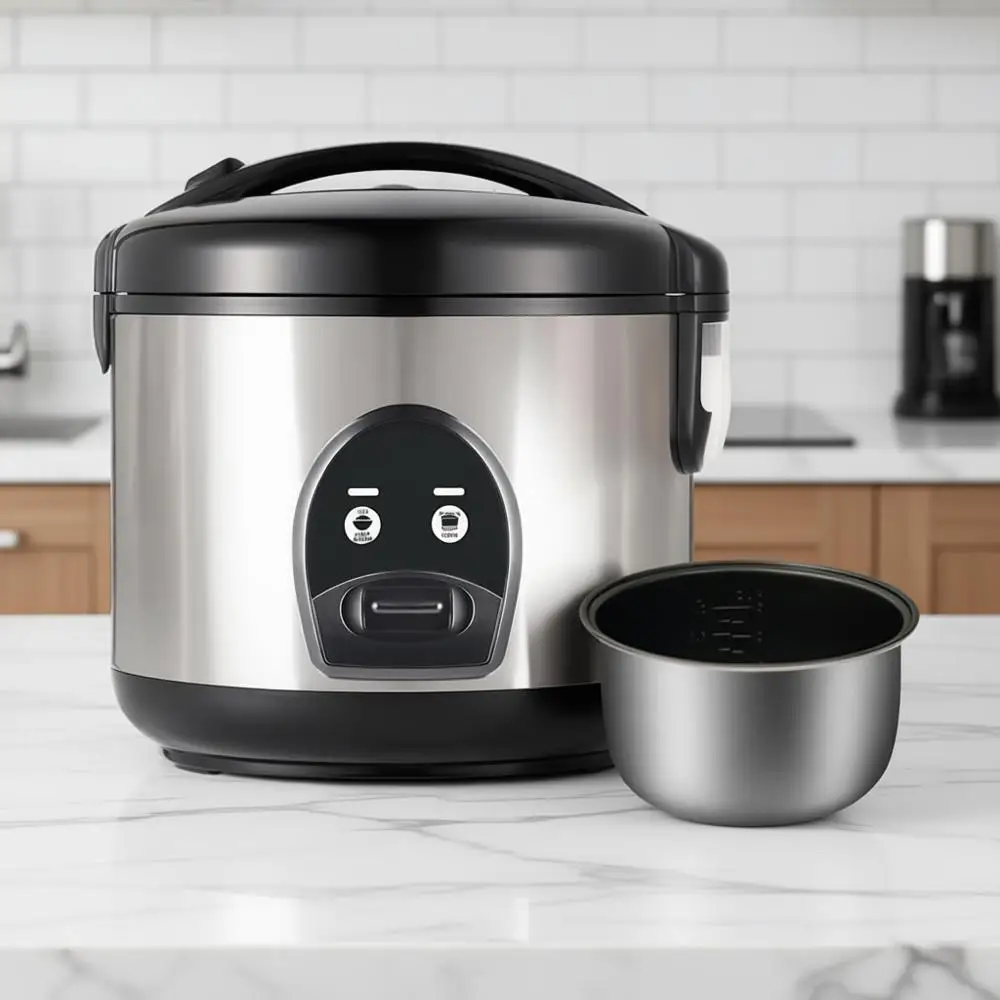 

10-Cup Uncooked Rice Cooker & Food Steamer - Non-Toxic Inner Pot, One-Touch Multifunction for Rice/Sauté/Yogurt, Dishwasher Safe