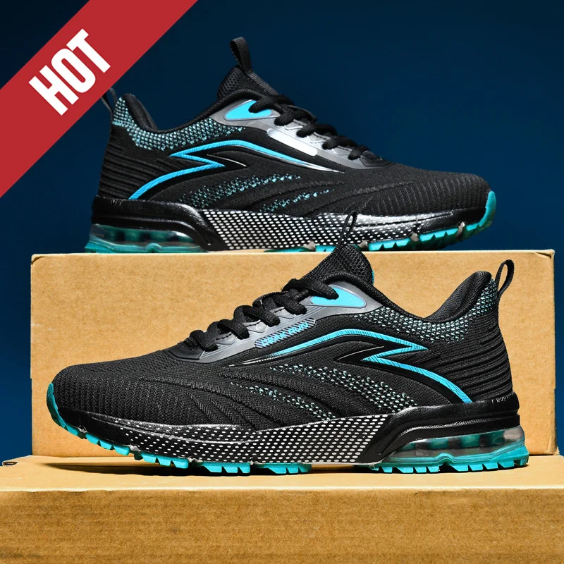 Big Size 47 48 Men Sports Running Shoes Marathon Air Cushion Breathable Lightweight Mens Outdoor Athletic Nonskid Sneakers Race