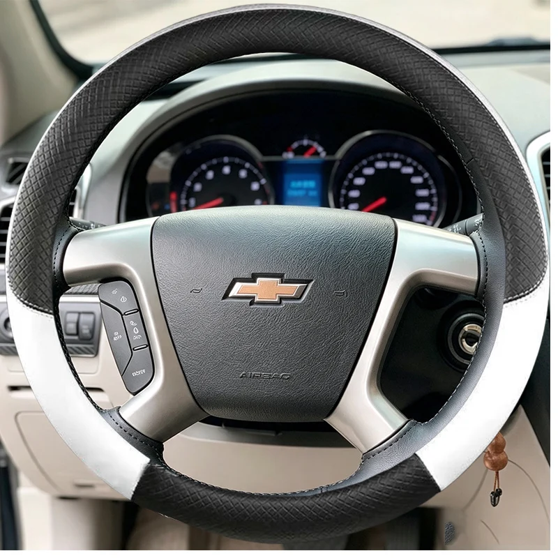 For Chevrolet 2008-2013 Steering Wheel Cover  Silverado 1500 2500 3500 Tahoe 2007-2014 Suburban