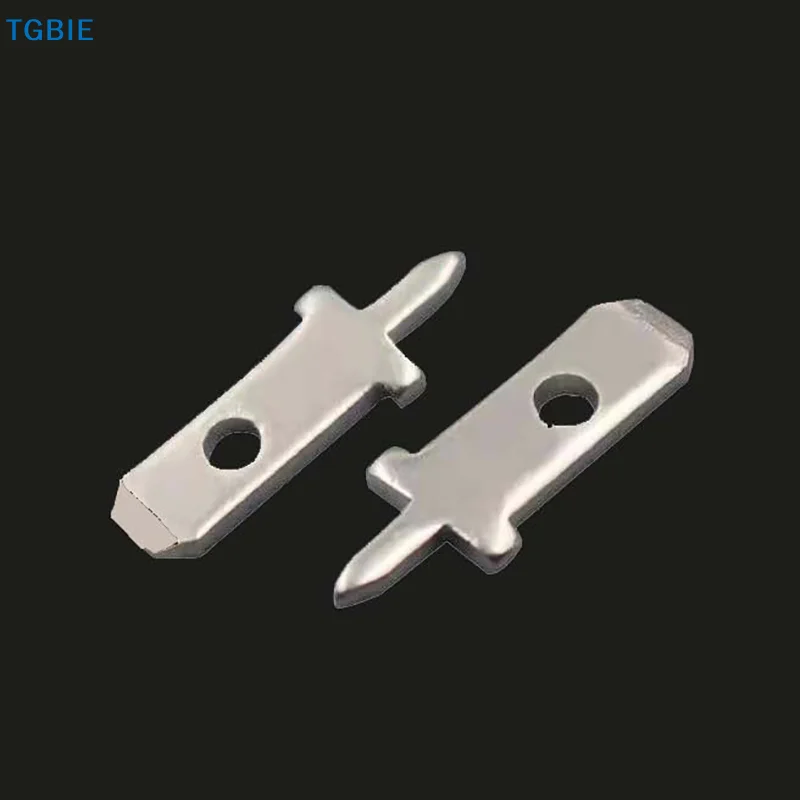 [TL][Y]50pcs 2.8 Inserts Plug Spring Terminal PCB Solder Lug Thickness 0.8mm One Legs ,PCB Welding Sheet