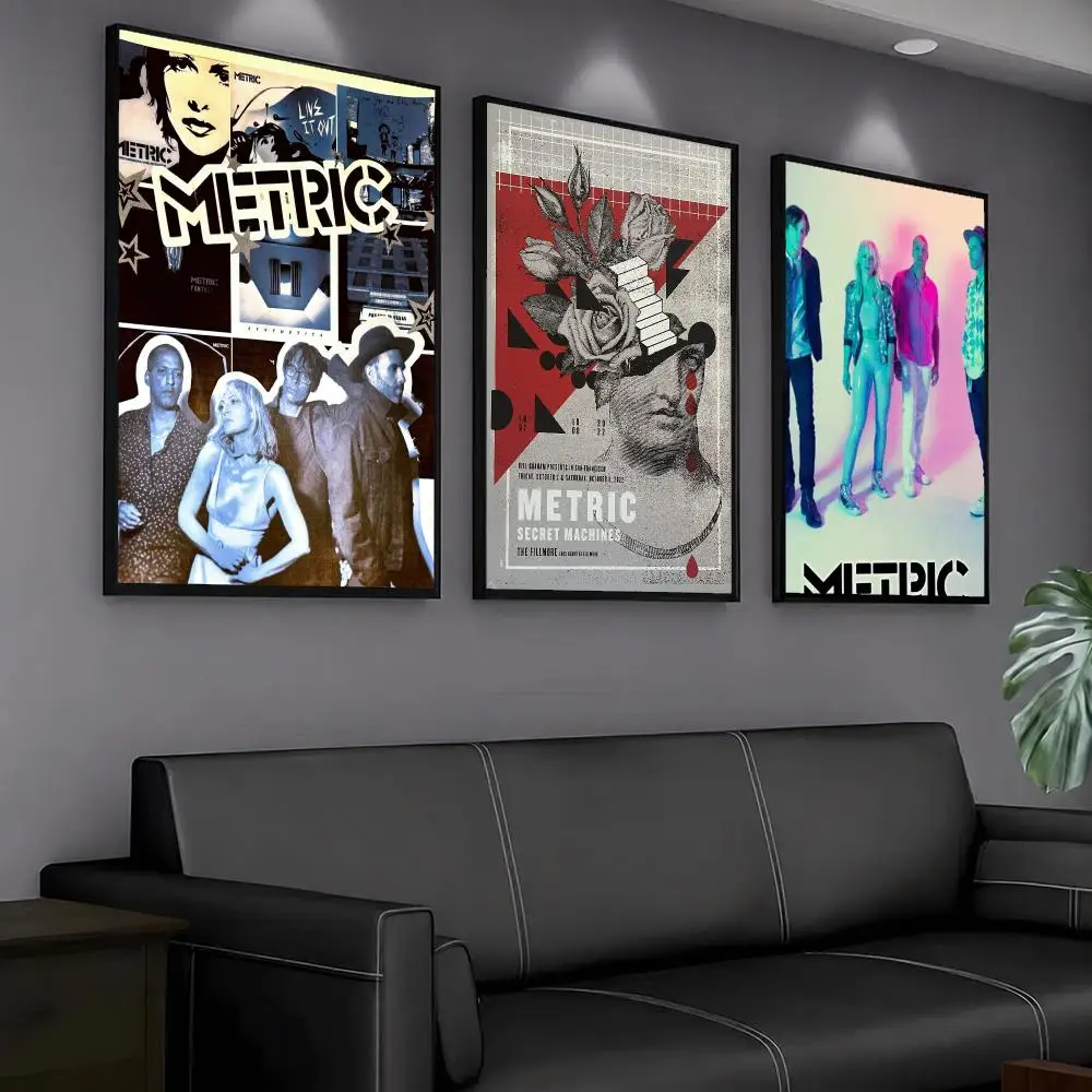 band M-Metric-C Painting Calligraphy Artwork for Home Bedroom Office Wall Decoration Gift