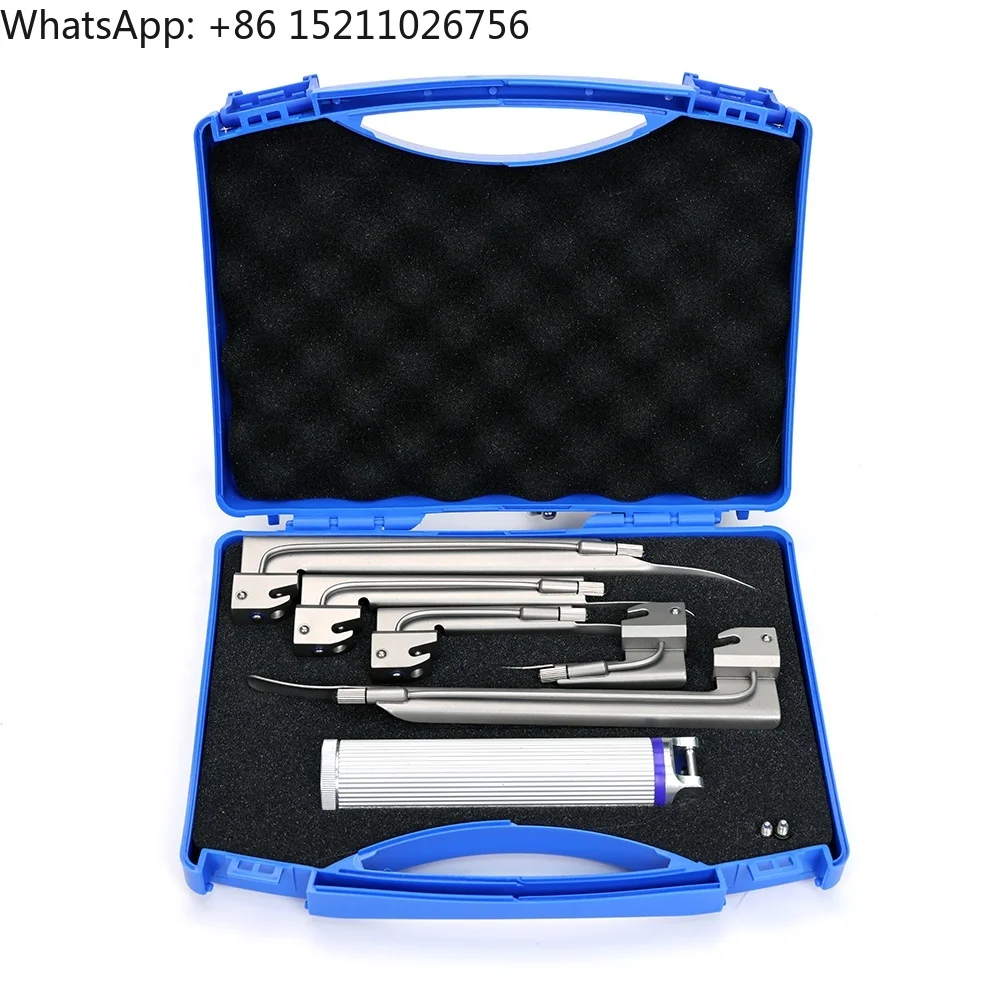 Veterinary Equipment Portable Rigid - Laryngoscope Fiber Optic Laryngoscope for Animal Use