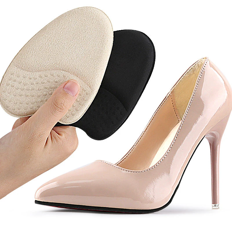 

1Pair Shoes High Heels Sandals Half Insoles Self-adhesive Soft Forefoot Insert Foot Pads For Women Anti-Slip Toe Cushion