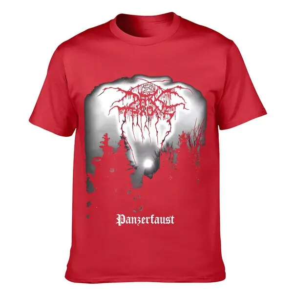 Darkthrone Panzerfaust Schwarz T Shirt 2024 High quality Brand Casual Short sleeve O-neck Fashion Printed 100% Cotton