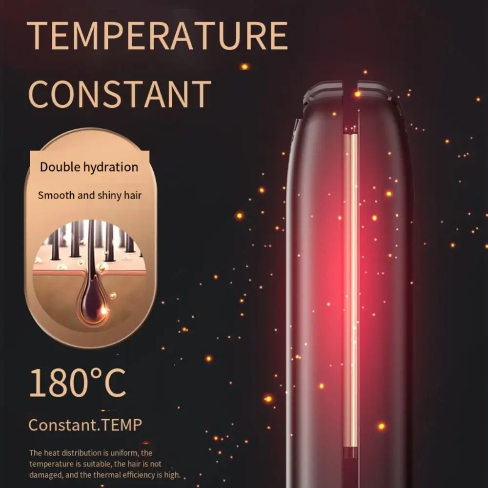 Portable Adjustable Temperature Curling Iron Ceramic Straightening Straight Clip Fast Heating Wet and Dry Electric Splint Men