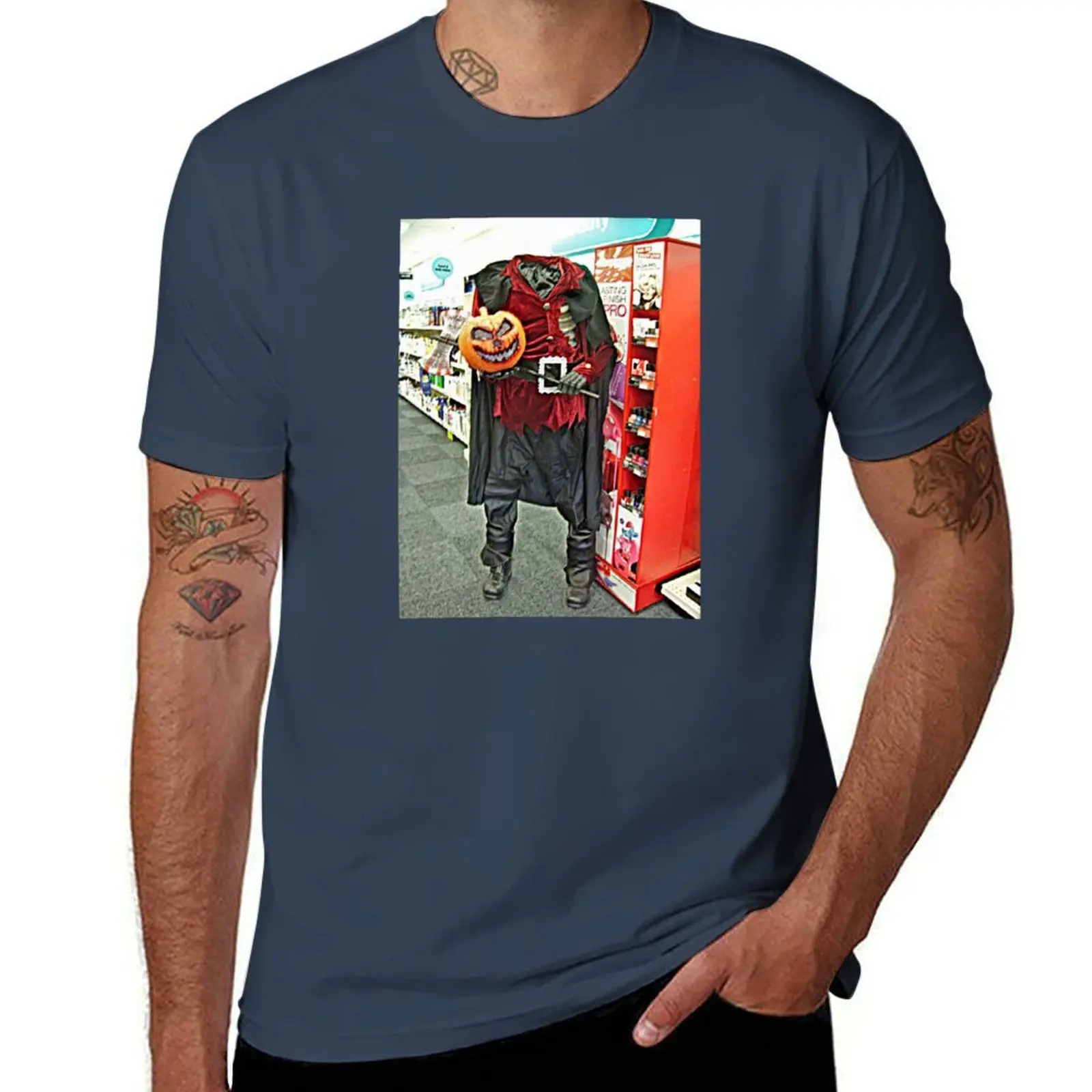 An Unexpected Encounter in the Beauty Aisle at CVS Pharmacy T-Shirt Sporty Casual Quick Dry T-Shirt