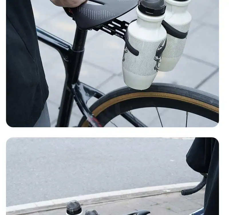 ENLEE Doppel Tasse Fahrrad Wasser Flasche Käfig Sattel Verlängerung Halter Radfahren Wasserkocher Klammern MTB Rennrad Zubehör Teile – Detail 21