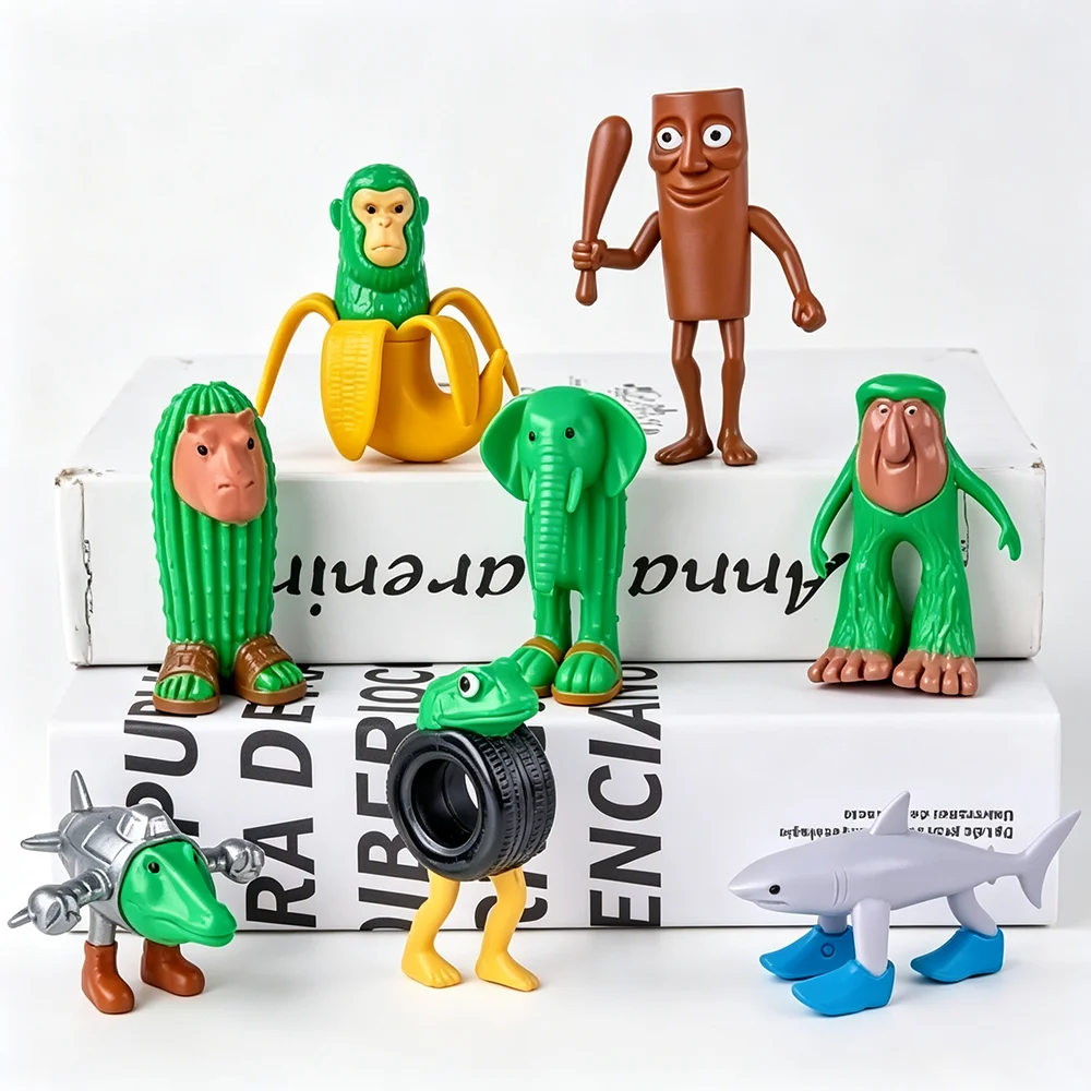 Tung Tung Tung Sahur Blind box Figuras Brainrot Wooden Stick Creative Toys Desktop Decoration Collection Funny Doll Toy