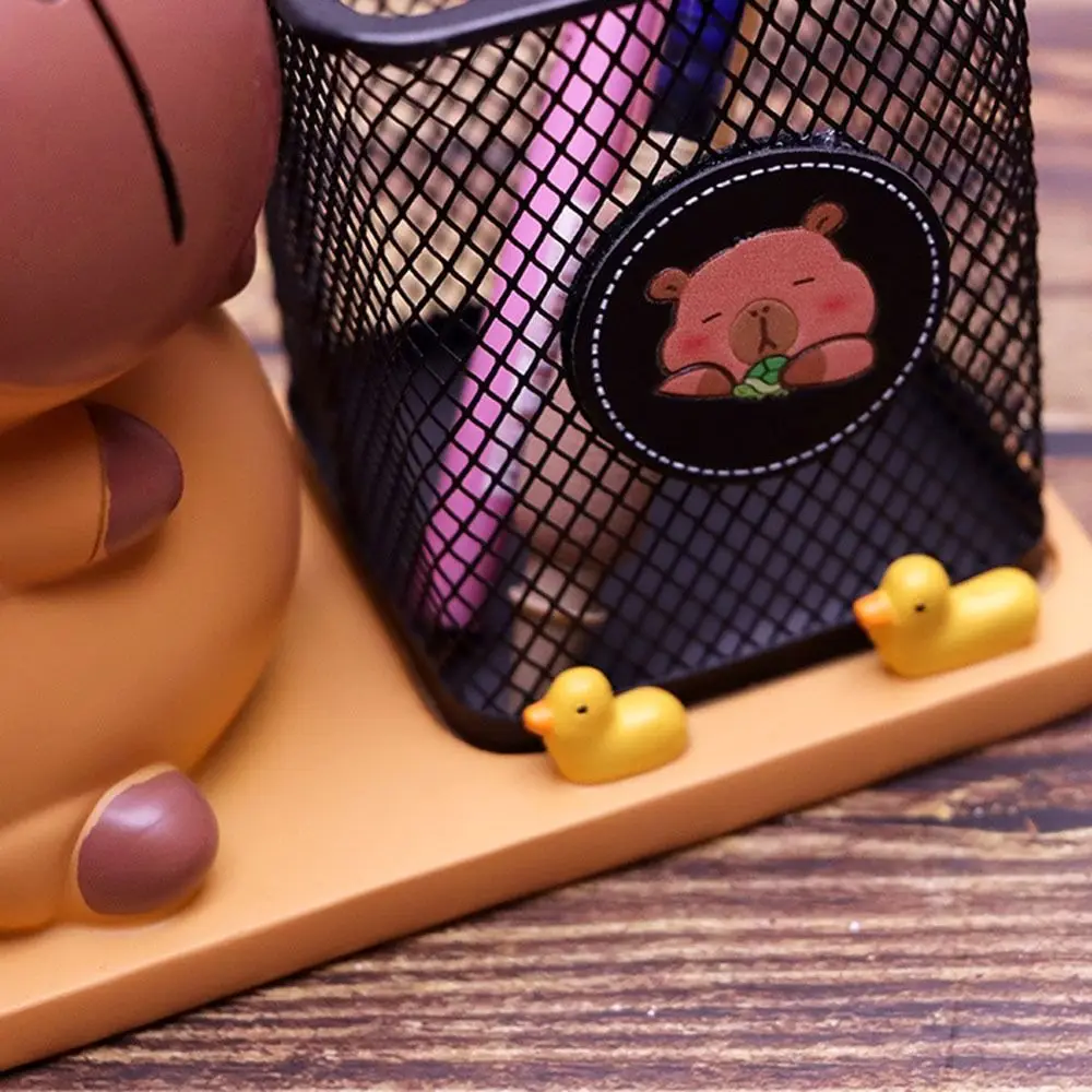 

Resin Capibala Multifunctional Pen Holder Decorative Cartoon Capibala Ornaments Capibala Pencil Stand Container Mini Basket