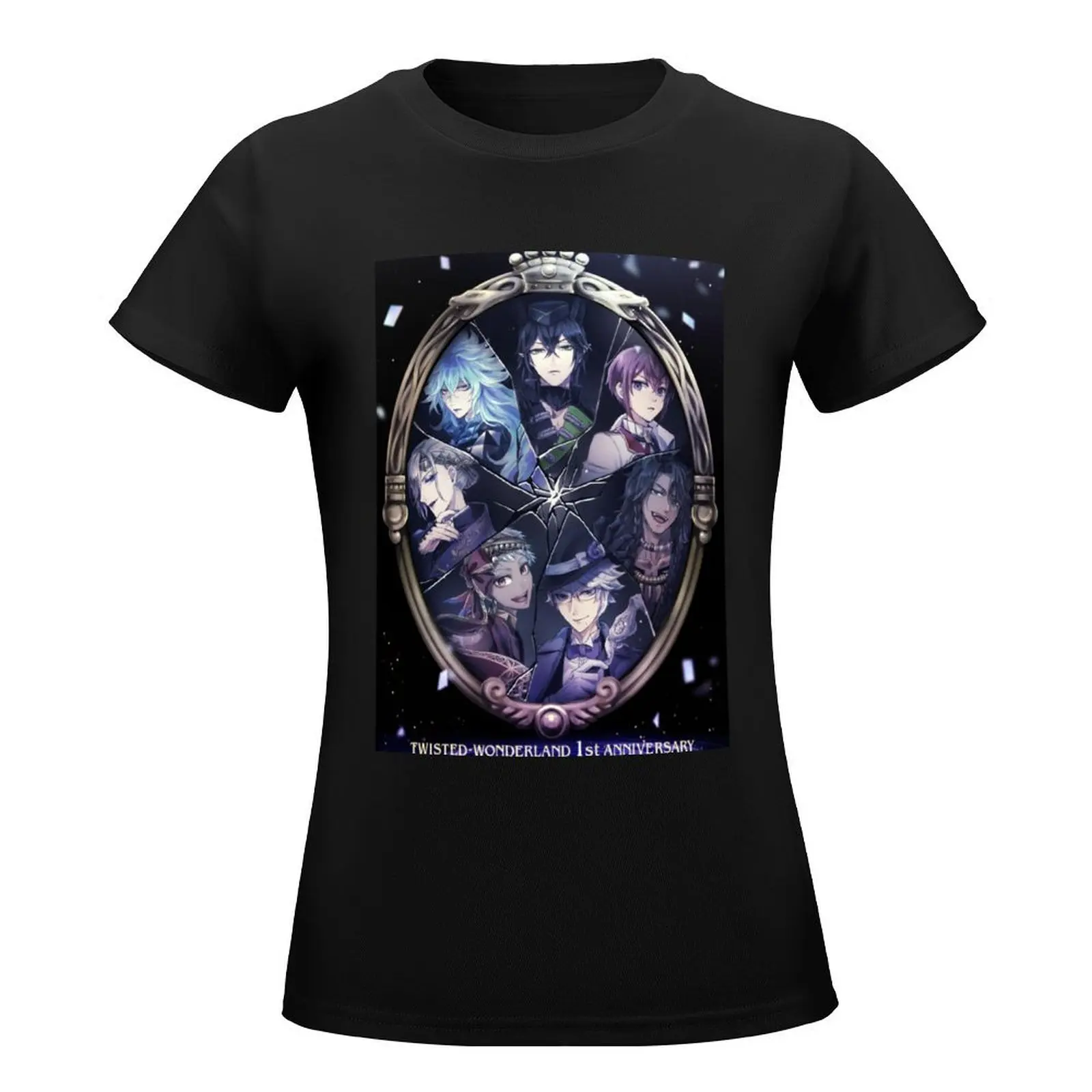 twisted wonderland anime T-Shirt customs animal prinfor plus sizes sweat cotton t shirts Women