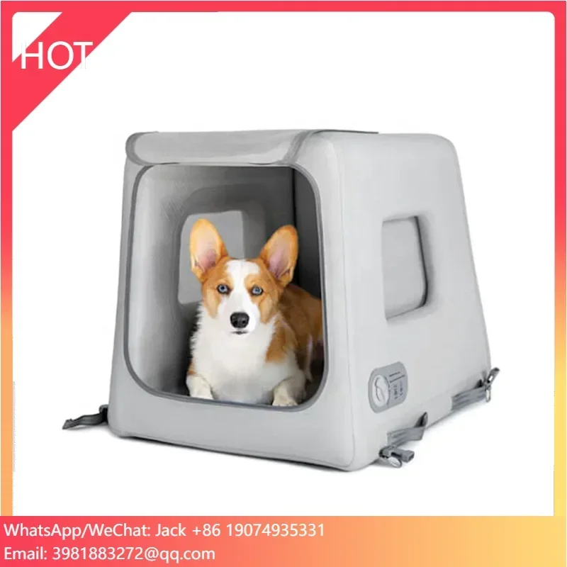 Durable Dog Outdoor House Drop Stitch Inflatable Travel Dog Kennel For Outdoor And Travel