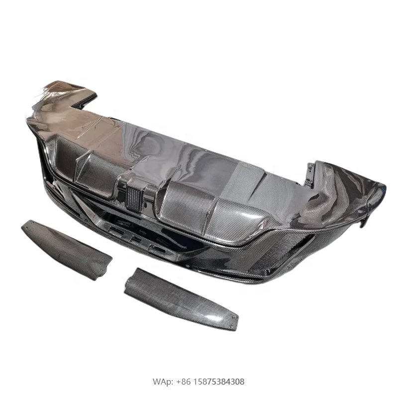 

High Quality M Style Dry Carbon Fiber rear diffuser rear lip for taycan body kit