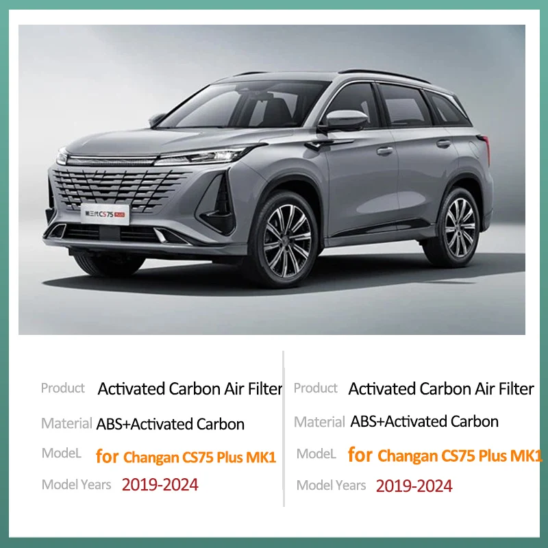 2.0T 1.5T Activated Carbon Air Filter for Changan CS75 Plus 2022 Accessories MK1 2019 2020 2021 2023 2024 Auto Air Conditioner