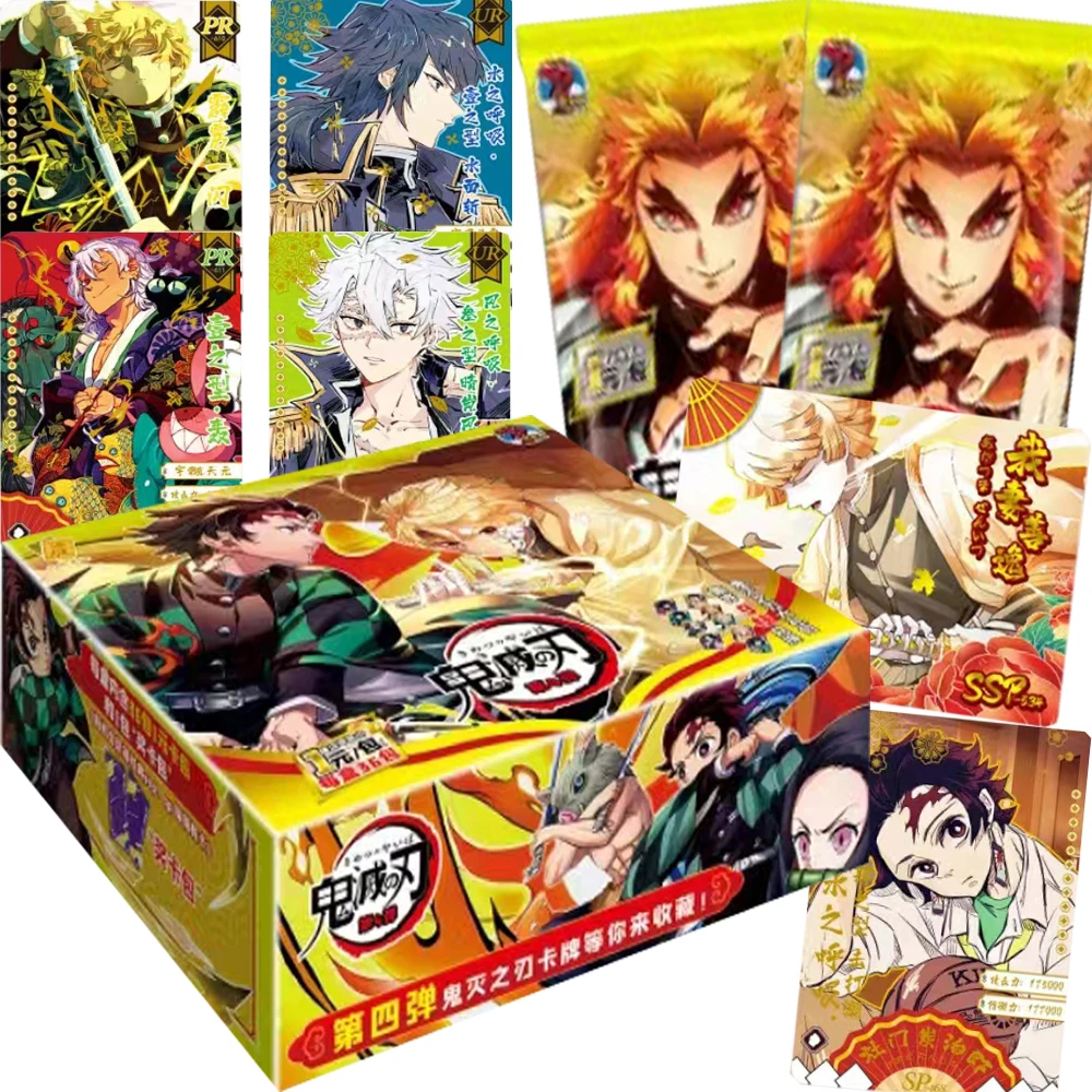 

Hot Anime Demon Slayer Collection Cards Kamado Tanjirou Tomioka Giyuu Charm Character Hot Stamping Flash Cards Birthday Gift Toy
