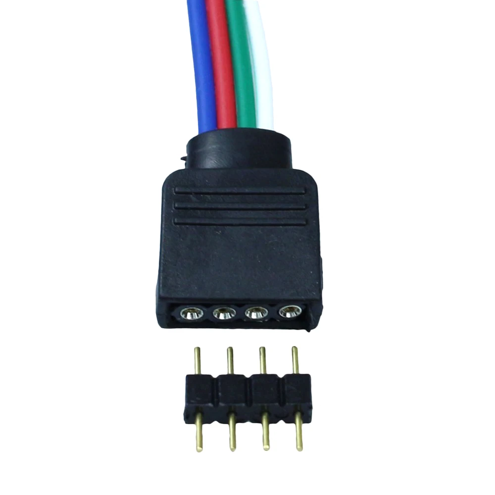 Bộ 5 10Cm 4pin Nam Nữ Dây Để Điều Khiển Cáp Dây Cho 5050 Nhiều Màu Sắc RGB SMD3528 Dây Đèn LED ánh Sáng