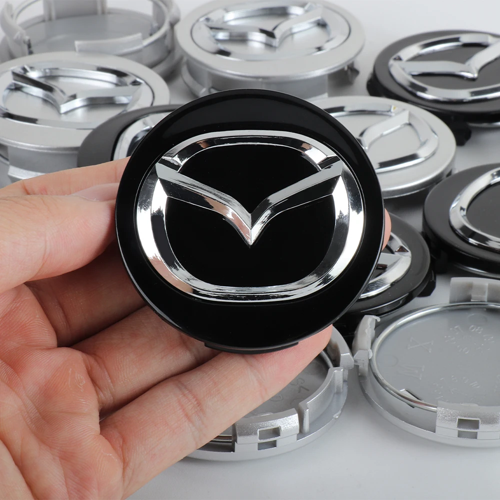 56mm Car Wheel Center Cap Badge Sticker Car Tire Accessories For Mazda 2 7 3 5 6 Axela CX-3 CX-4 Atenza Demio MX3 MS RX7 323 626