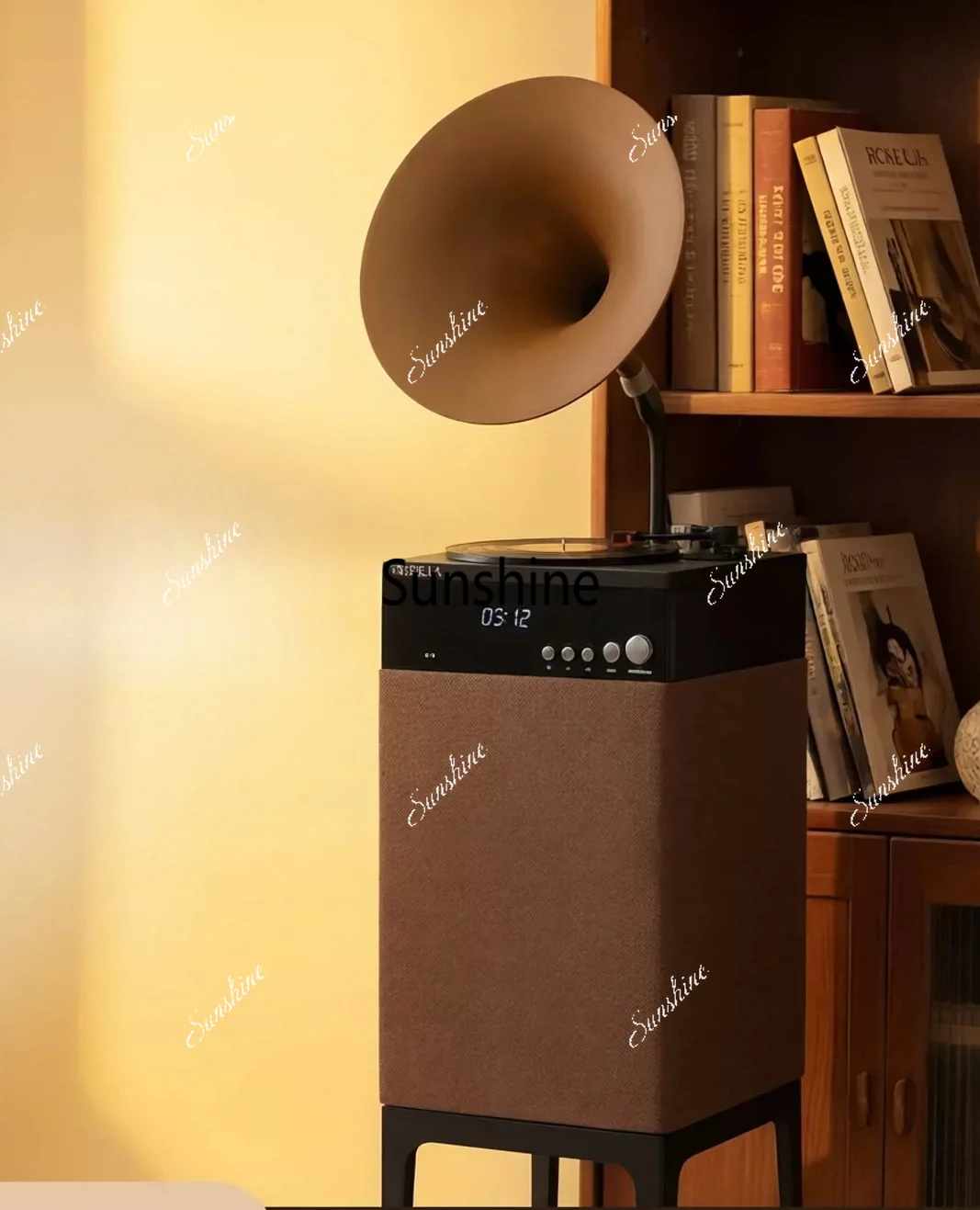 Retro vinyl integrated record player advanced floor ornament gift