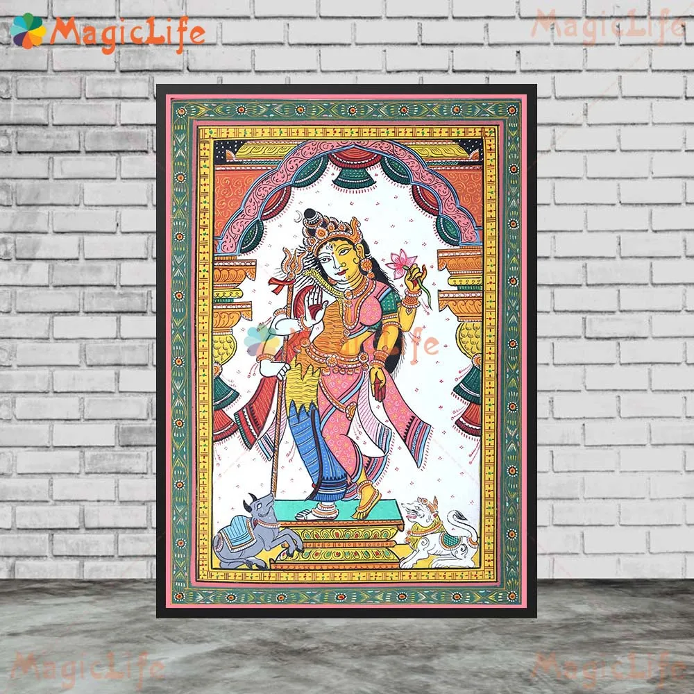 Mother Goddess Kali Shiva and Durga Tara Krishna Wall Pictures For Living Room Decor Poster Wall Art Canvas Painting Unframed