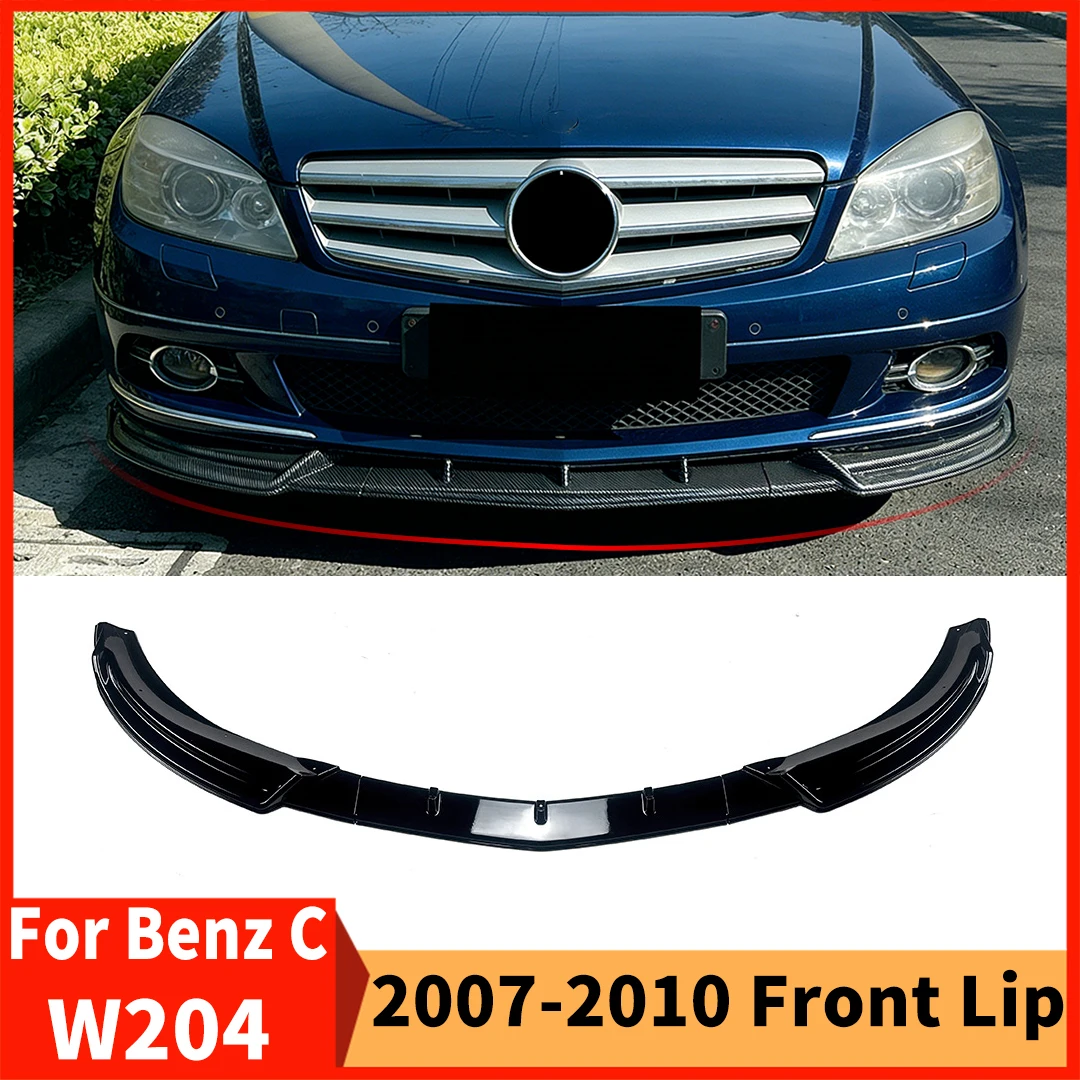 

Для Mercedes Benz C W204 2007-2010 стандартная версия передний сплиттер бампер губа дефлектор воздушной запахи тюнинг