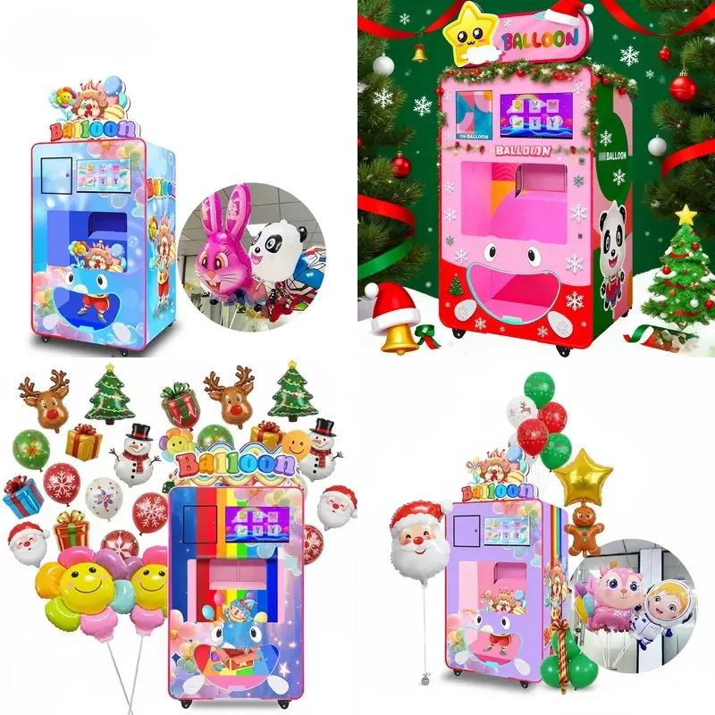 New Trend Automatic Touch Screen Balloon Vending Machine Commercial Christmas Atmosphere Balloon Dispenser for Sale