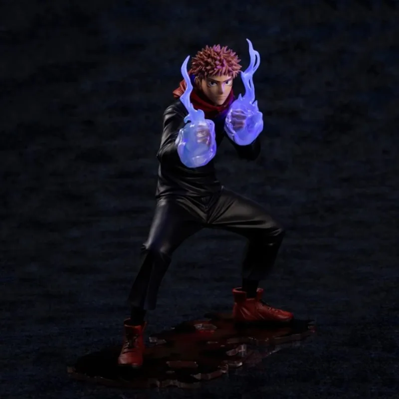 KOTOBUKIYA ARTFX J Original Jujutsu Kaisen 18Cm Yuji Itadori Anime Figure 1/8 Pre-painted Figure Hand Effects Toy Gift