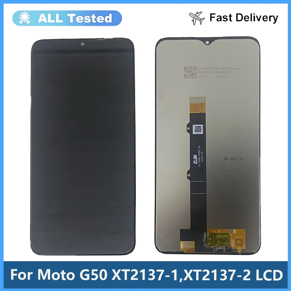 

Original New Tested 6.5"For Motorola Moto G50 Lcd Screen Display Touch Digitizer Assembly For Moto G50 LCD XT2137-1 XT2137-2