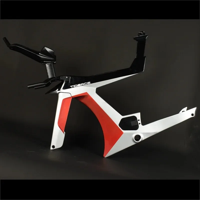 Carbon Triathlon Bike Frame Tideace Tri Bicycle Frameset UDH Derailleur Hanger Storage Box Design Cycling Triathlon Frames