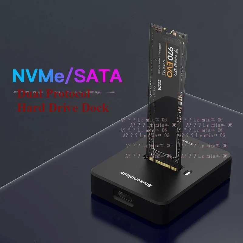 M.2 SSD Enclosure NVMe SATA Dual Protocol USB 3.2 Hard Drive Reader Box