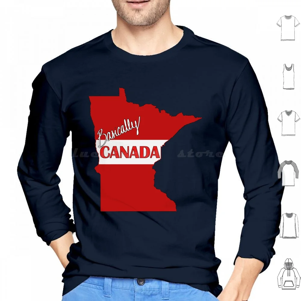 Sudadera con capucha de algodón de manga larga de Canadá, Minnesota Home Mn Itasca Itasca State Park Viking Canada Maple Leaf Ope Uufda Oofda