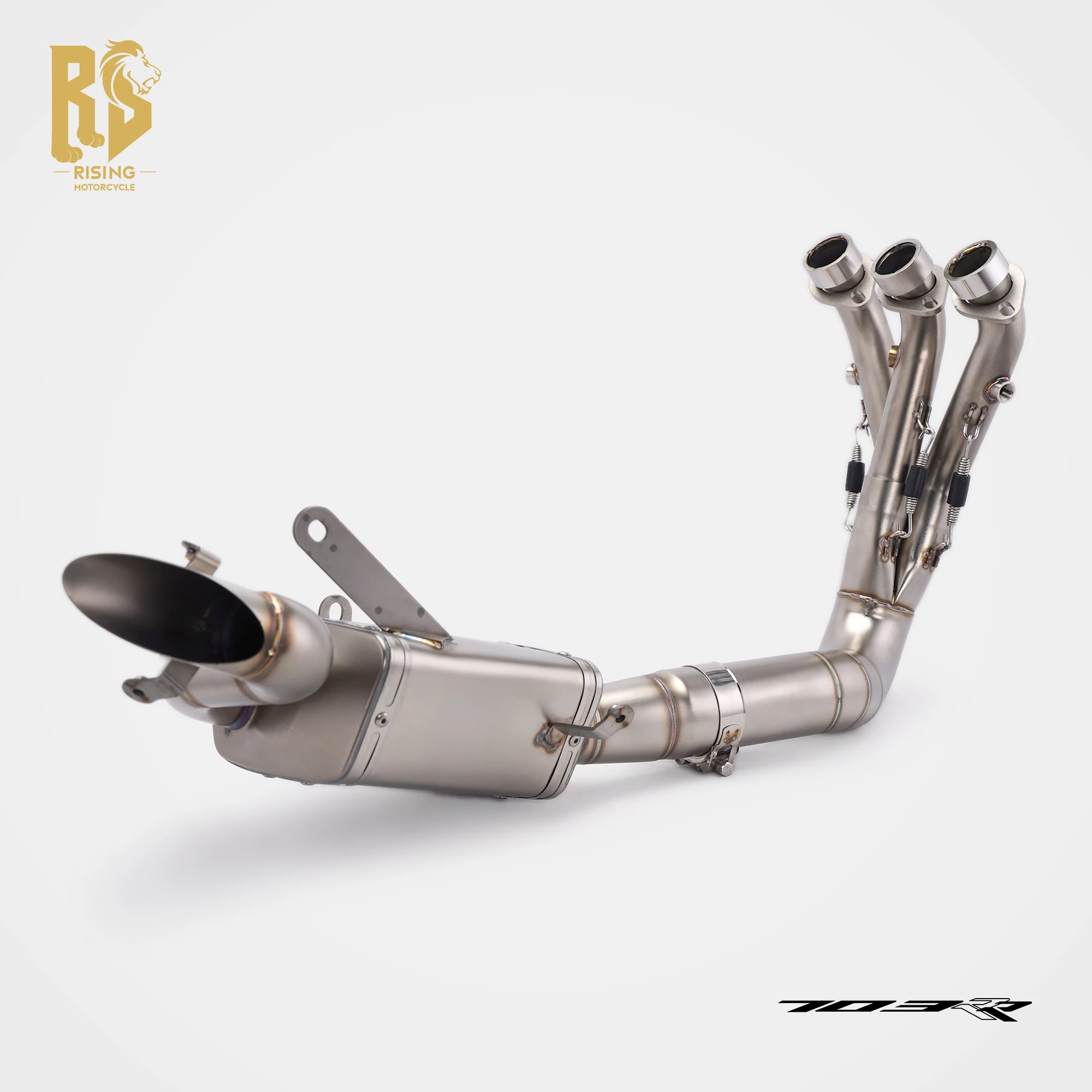 RS For ZONTES 703RR Exhaust Full System Undertail Exit OEM Style Straight-Through Valve Modified Motorcycle Performance2024-2025