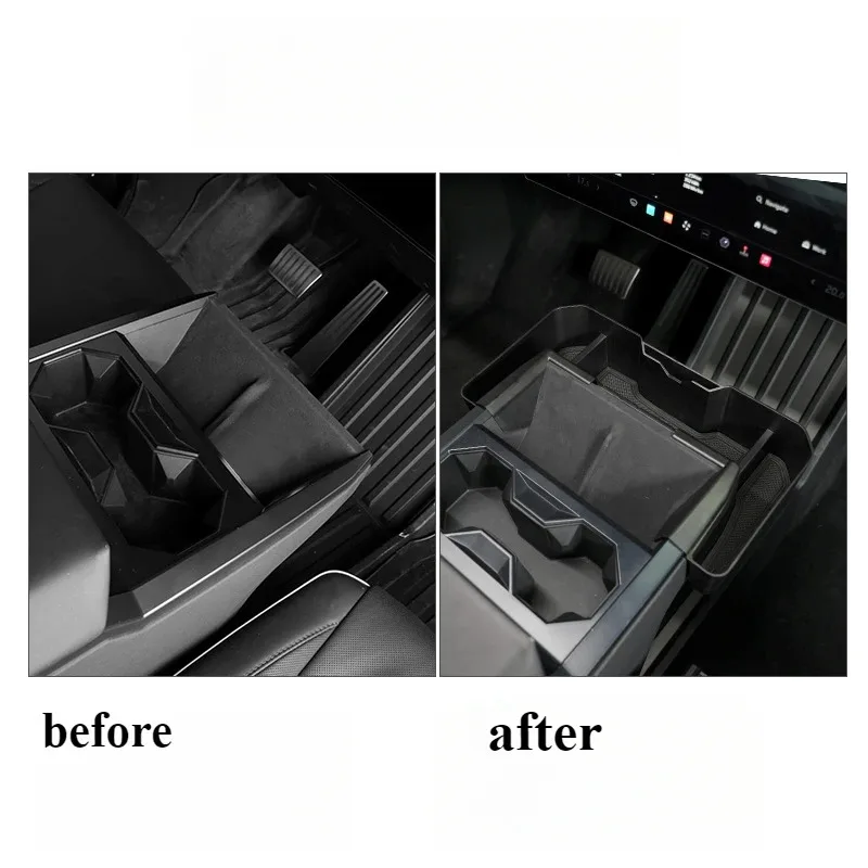 테슬라 사이버트럭 2024 중앙 제어 측면 장착 글로브 박스 파티션 수납함 내부 개조 액세서리 확장