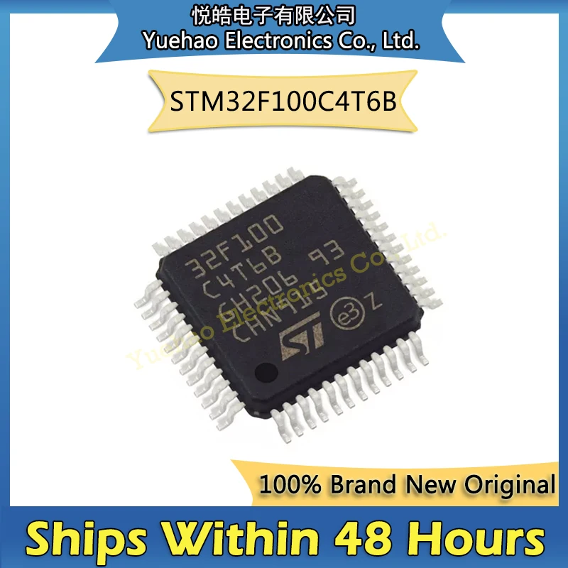 

5pcs STM32F100C4T6B STM32F100C4T6 STM32F100C4T STM32F100C4 STM32F100C STM32F100 STM32F STM32 STM IC MCU LQFP-48