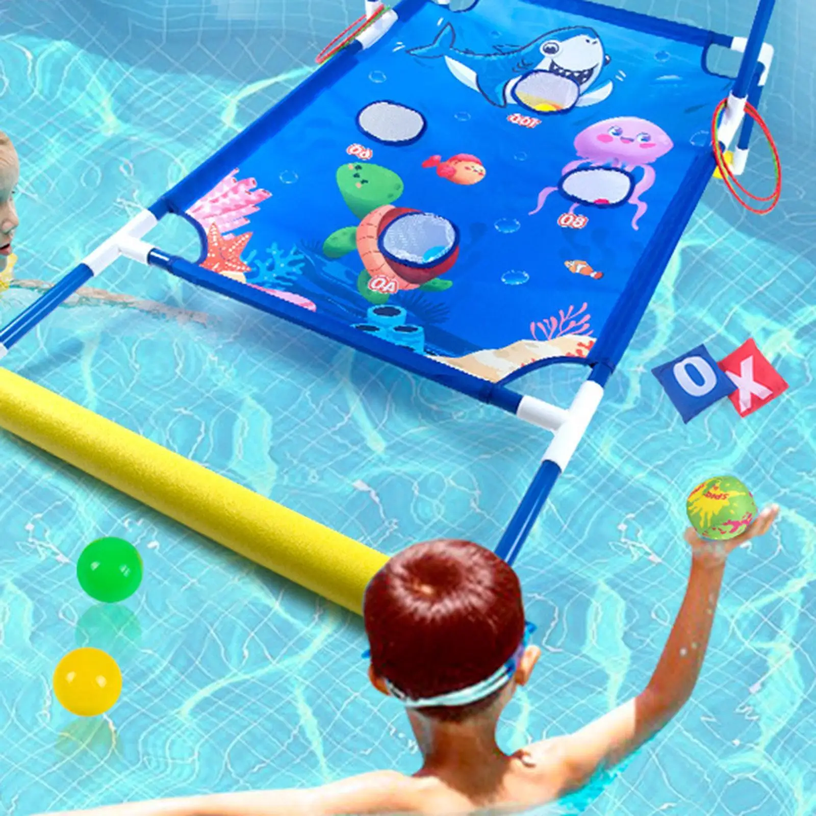 

Pool Toss Game Bag Funny Floating Swimming Pool Game for Birthday Ages 3-8