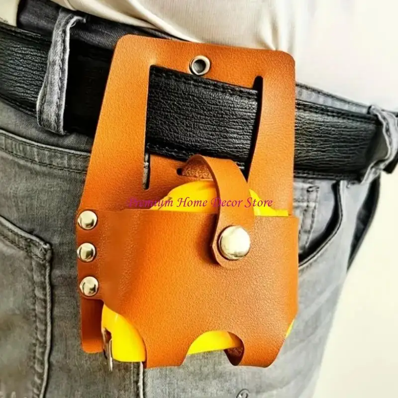 PU Leather Tape Measure Belt Tool Carriers Holder Heavy Duty Tape Holder Measuring Tape for Carpenters JOMD