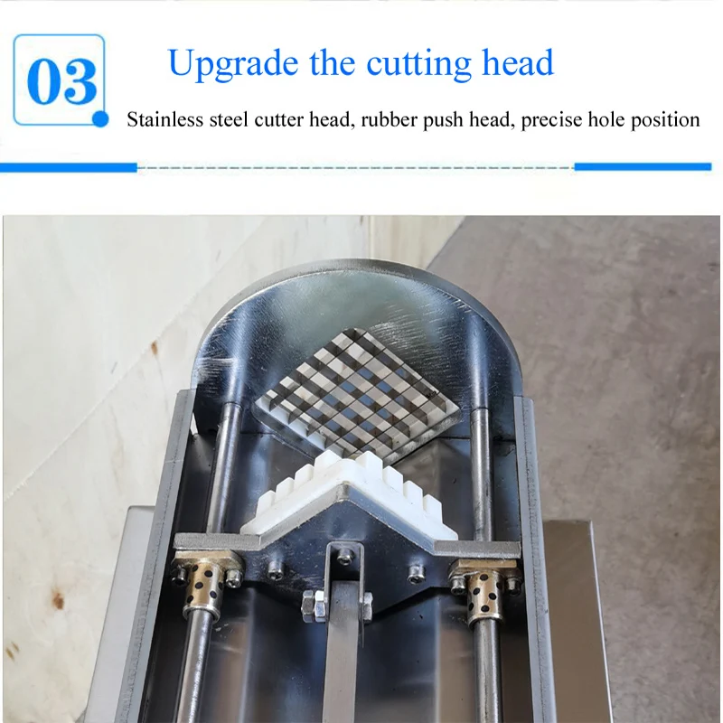 Electric French Fries Cutter With 3 Blades Automatic Potato Chips Slicer Carrots Cutter Vegetable Shredding Machine