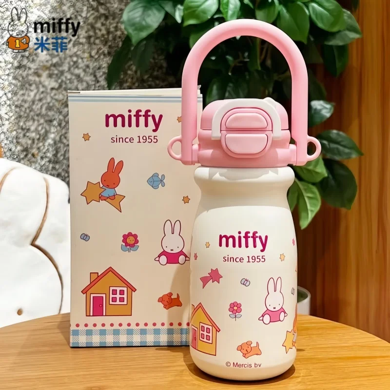 

Miffy Insulated Cup New Stys Model High Appearance Quality Large Capacity Built In Straw Charm Collectible Gift Series Ornaments