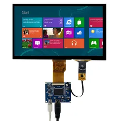 9 Inch LCD Display Screen Monitor HDMI-Compatible Driver Control Board Touchscreen Raspberry Pi Computer Secondary Screen