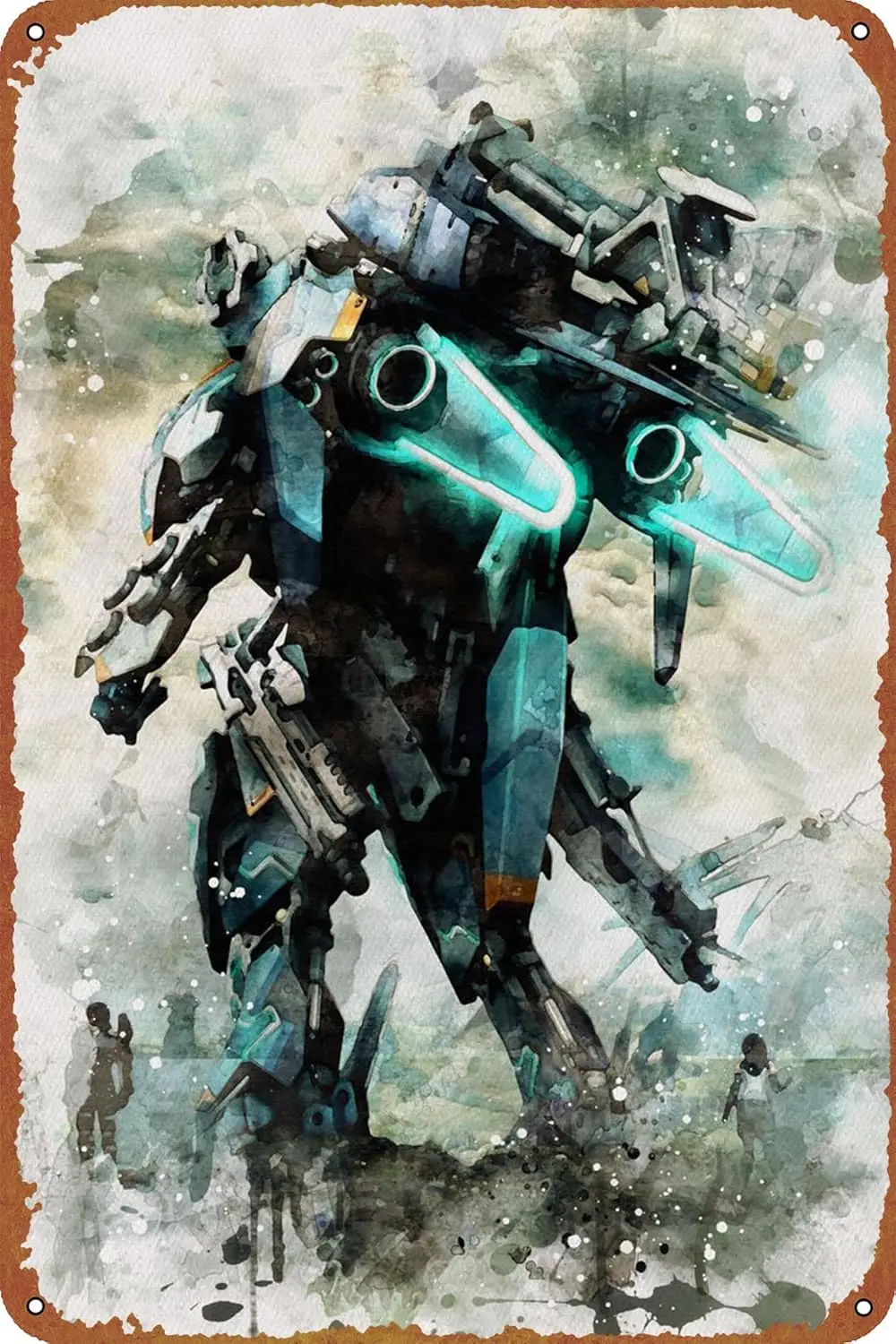 Póster de Xenoblade Chronicles, cartel de metal vintage para bar, oficina, decoración de pared del hogar, regalo, cartel de metal retro de 12 x 8 pulgadas