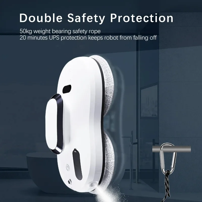 Janela Doméstica Inserindo Robô, Limpeza Automática De Spray De Água, Robô Aspirador De Pó, Limpador De Janela Elétrico, Controle Remoto