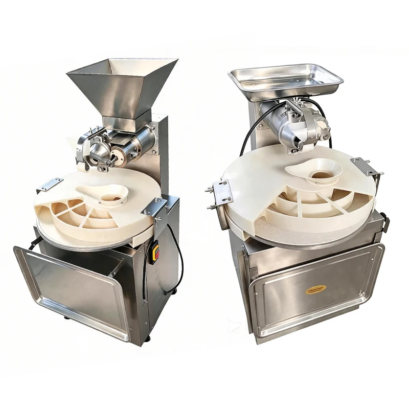 Commercial Automatic Dough Rounder Balls Making Machine With Motor 60pcs/Min Capacity For Pizza Bread Hot Dog Buns & Hamburgers